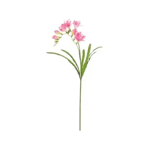 Umělá květina Frézie 60 cm, růžová obraz
