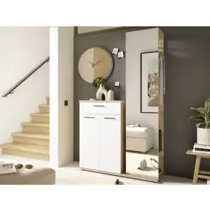Předsíňová stěna Malaga, dub evoke/bílá obraz