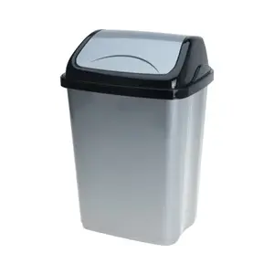 Odpadkový koš 5 l, černo-šedý obraz