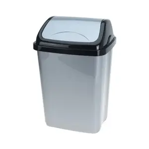 Odpadkový koš 10 l, černo-šedý obraz