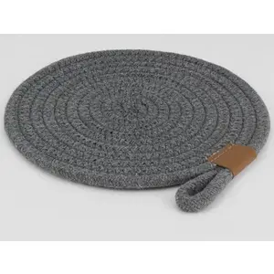 Podložka pod hrnec LifeStyle 20 cm, tmavě šedá bavlna obraz