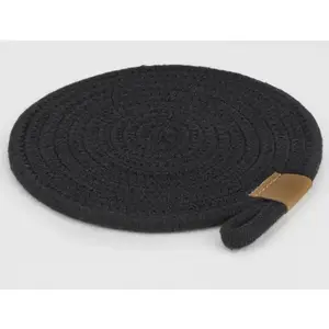 Podložka pod hrnec LifeStyle 20 cm, černá bavlna obraz