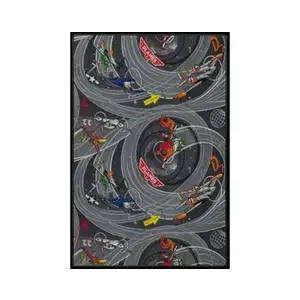 Dětský koberec Letadla 100x150 cm, černý obraz
