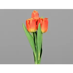 Umělá květina Svazek tulipánů 30 cm, oranžová obraz