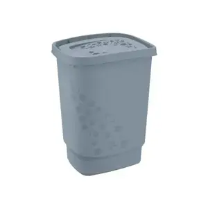 Koš na prádlo Flowers 55 l, šedý obraz