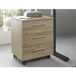 Úložný kontejner na kolečkách Ben, dub artisan obraz