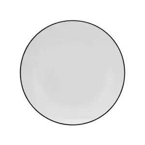 Dezertní talíř Luna Black Line 20 cm, bílý obraz