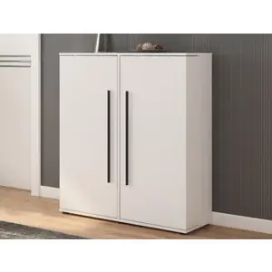 Dvojitý botník Smart, bílý obraz