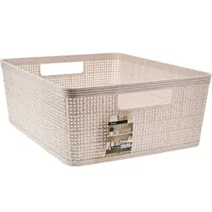 Úložný košík 35x13x29 cm, béžový obraz