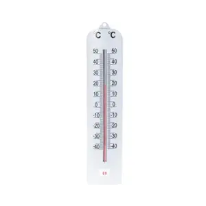 Venkovní teploměr 27 cm, stříbrný obraz