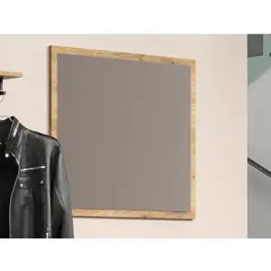 Nástěnné zrcadlo Esteban 80x70 cm, dub evoke obraz