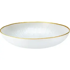 Miska Dia 21 cm, bílá/zlatá obraz