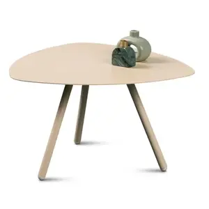 Stolek Mira, průměr 60 cm, béžový obraz