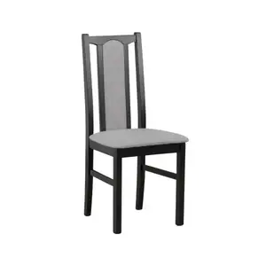 Jídelní židle Kolga, černá/šedá tkanina obraz