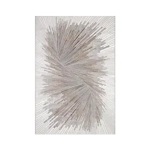 Koberec Creation 160x230 cm, šedá abstrakce obraz