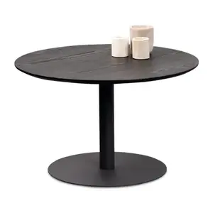 Kulatý konferenční stolek Ida, 60 cm, černý jasan obraz