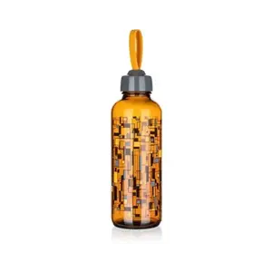 Láhev na pití Manon 450 ml, hnědé sklo obraz