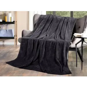 Flanelová deka Cashmere Dots 150x200 cm, černá obraz