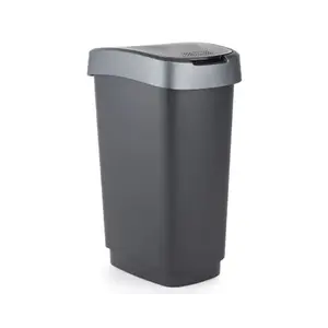 Odpadkový koš Twist 25 l, antracitový obraz