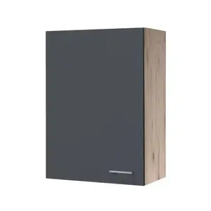 Horní kuchyňská skříňka Tiago H60-89, dub san remo/šedá, šířka 60 cm obraz