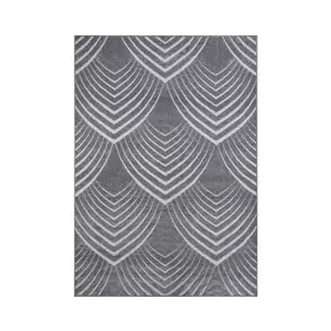 Koberec Oksi 120x170 cm, šedá geometrie obraz