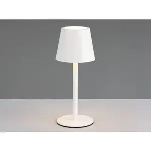 Nabíjecí LED stolní lampička Diaz, bílá obraz