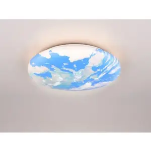 Stropní LED osvětlení Terra 37 cm, motiv Země obraz