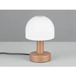 Stolní lampa Glenn, coffee obraz