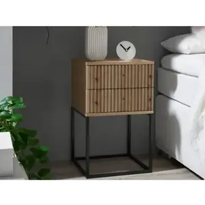 Noční stolek se 2 zásuvkami Marle, dub artisan obraz