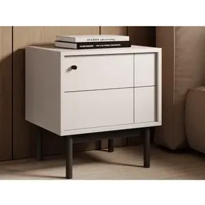 Noční stolek/skříňka Japandi, béžový kašmír obraz