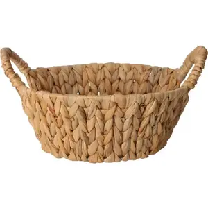 Pletený úložný košík 26x11 cm, vodní hyacint obraz