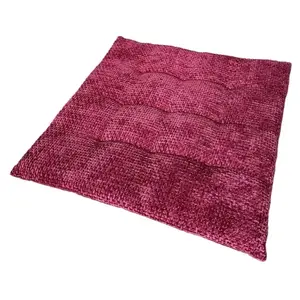 Podsedák na židle Chenille Cross 40x40 cm, červený obraz