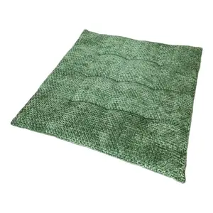 Podsedák na židle Chenille Cross 40x40 cm, zelená obraz