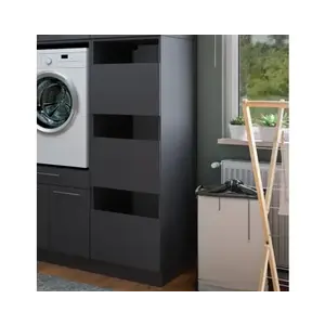 Regál s dvířky Mr. Sauber, antracitový obraz
