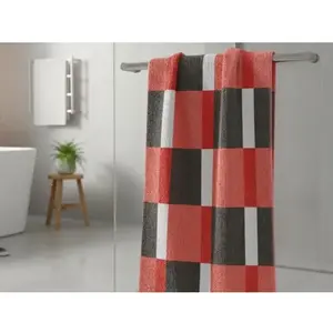 Ručník Pantone Karo 50x100 cm, korálový obraz