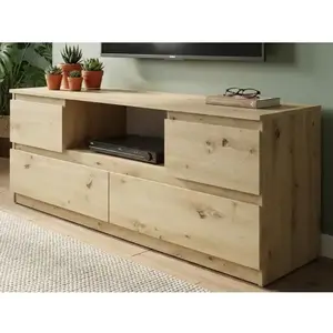 TV skříňka Carlos, dub artisan, šířka 140 cm obraz