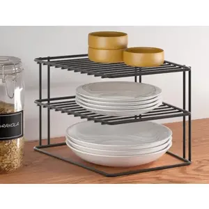Stojan na talíře do skříňky Lava TouchTherm 25x19 cm, černý obraz