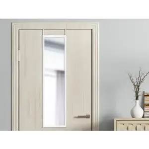 Závěsné zrcadlo na dveře Bea 30x120 cm, bílé obraz