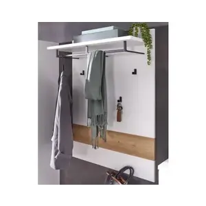 Předsíňový šatní panel Memphis, bílá/dub artisan obraz