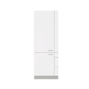 Vysoká kuchyňská skříň Bianka 60DK, 60 cm, bílý lesk obraz