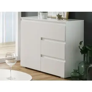 Komoda se zásuvkami Image 80 cm, bílá obraz