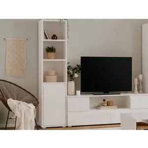 Regál s dvířky Image 45 cm, bílý obraz