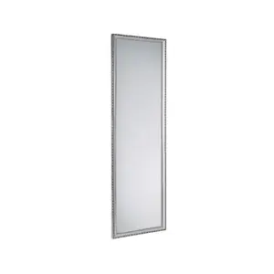 Nástěnné zrcadlo Loreley 35x125 cm, dřevěný stříbrný rám obraz