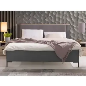 Postel s úložným prostorem Ancona 160x200 cm, dub estana/antracit obraz