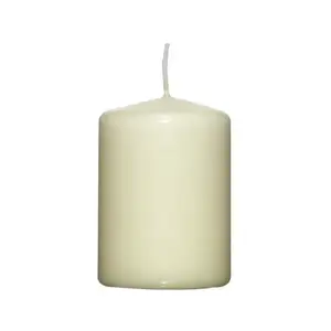 Válcová svíčka šampaňská, 8 cm obraz