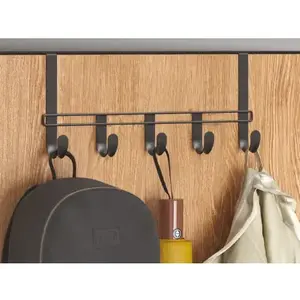Závěsná lišta na dveře Lava TouchTherm U 38 cm, černá obraz
