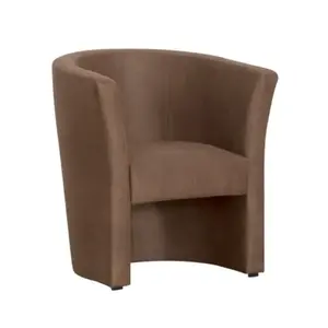 Křeslo Mini, hnědá látka obraz