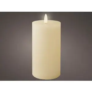 LED svíčka Lumineo 7x15 cm, krémová obraz