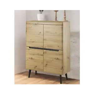 Úložná skříňka Nordi, dub artisan obraz