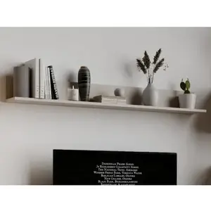 Police na zeď Asko Living, 135 cm, béžová kašmír obraz